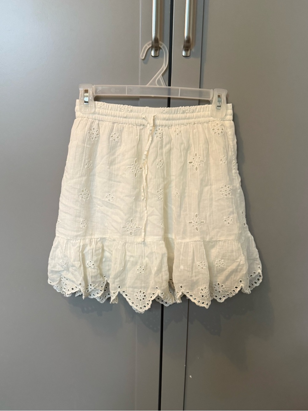 Aerie off white eyelet skirt
